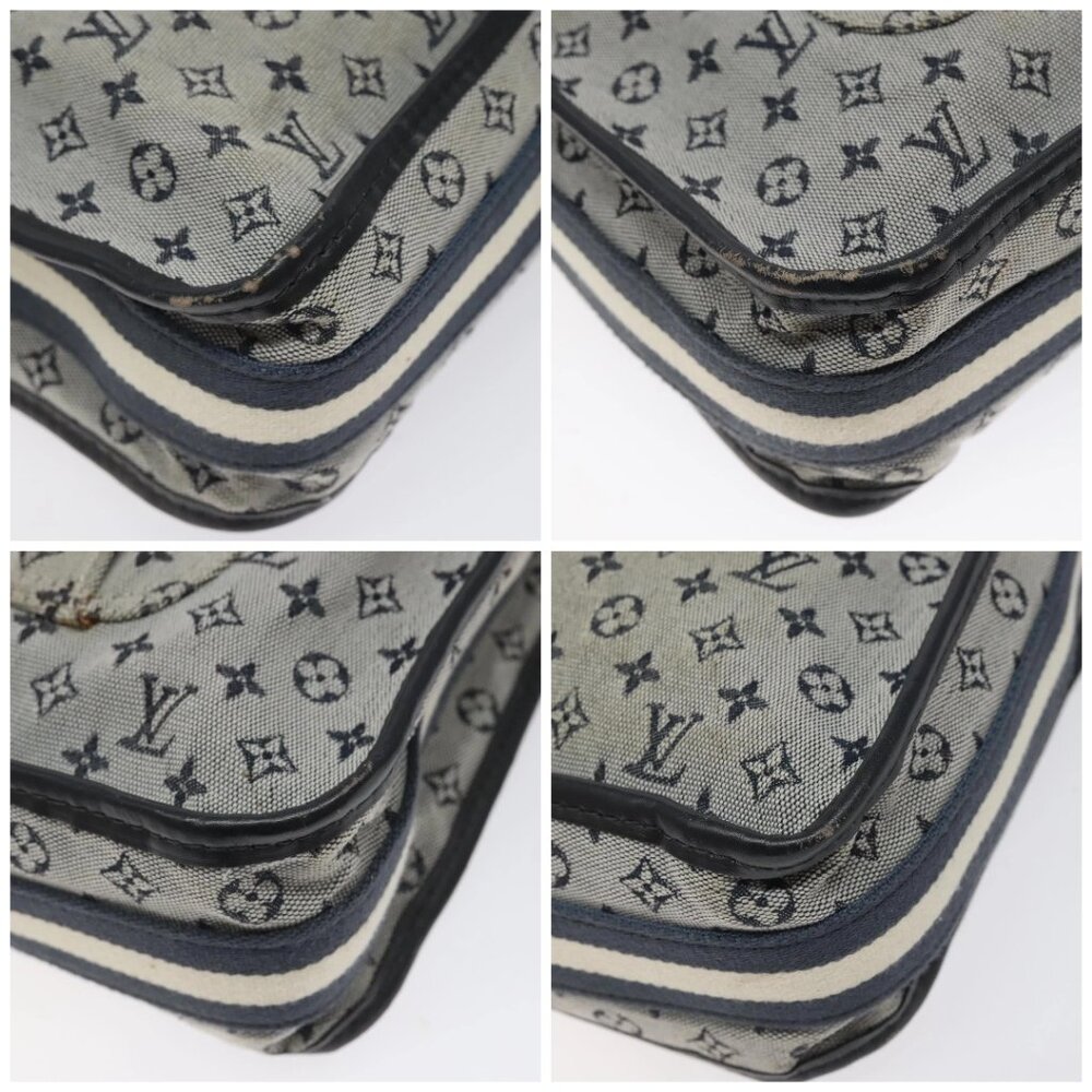 LOUIS VUITTON Monogram Mini Besace Mary Kate Bag Navy M92320 LV Auth ep8858 - Picture 15 of 15